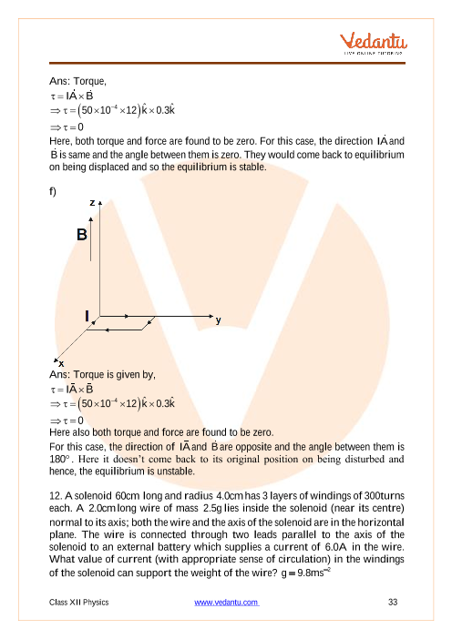 Important questions and answers of CBSE class 12 Physics