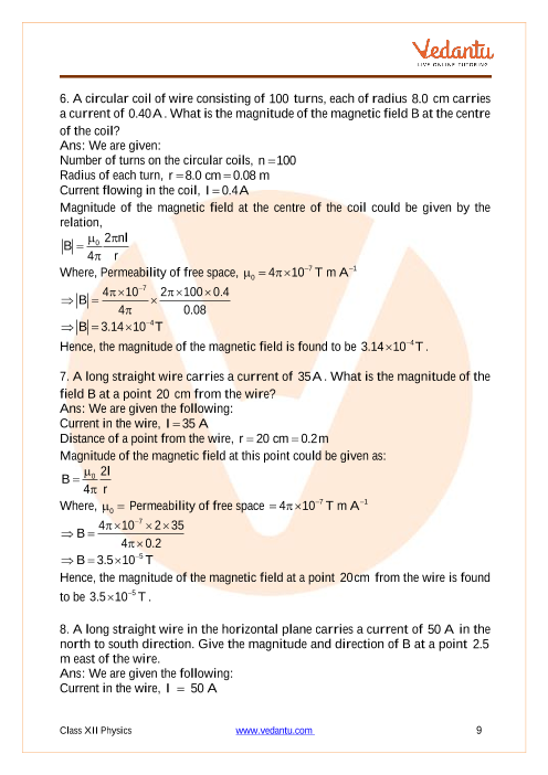 Important questions and answers of CBSE class 12 Physics