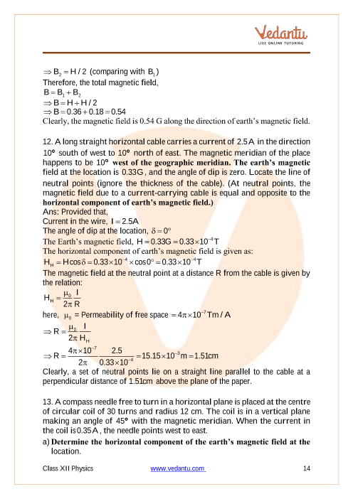 Important questions and answers of CBSE class 12 Physics