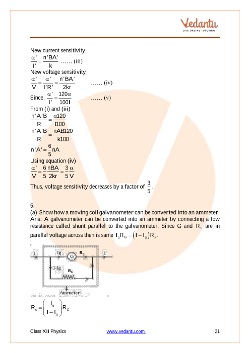 Important questions and answers of CBSE class 12 Physics