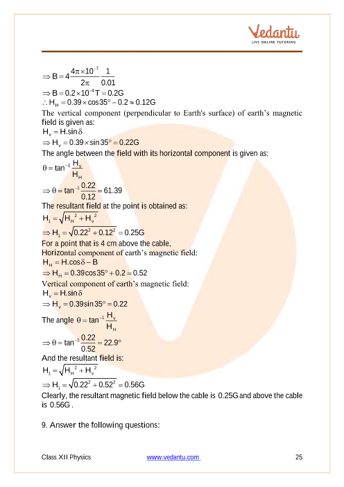 Important questions and answers of CBSE class 12 Physics