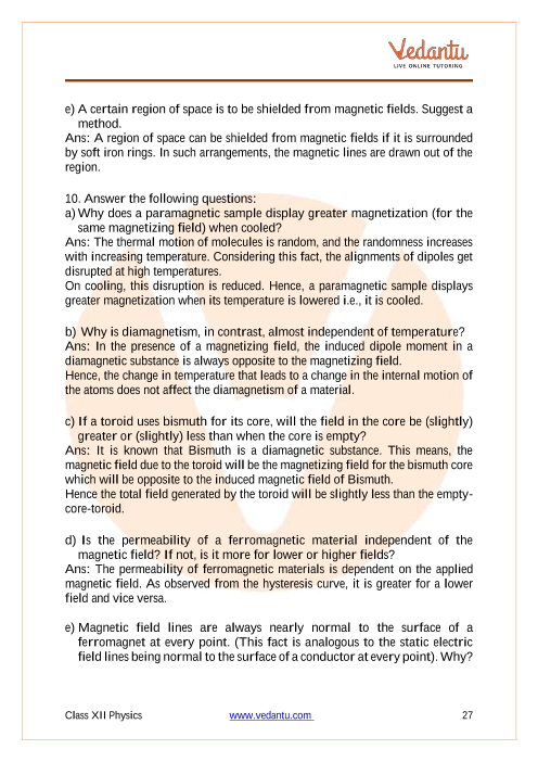 case study based questions class 12 physics chapter 5