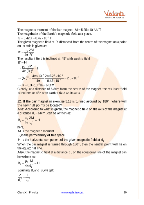 Important questions and answers of CBSE class 12 Physics