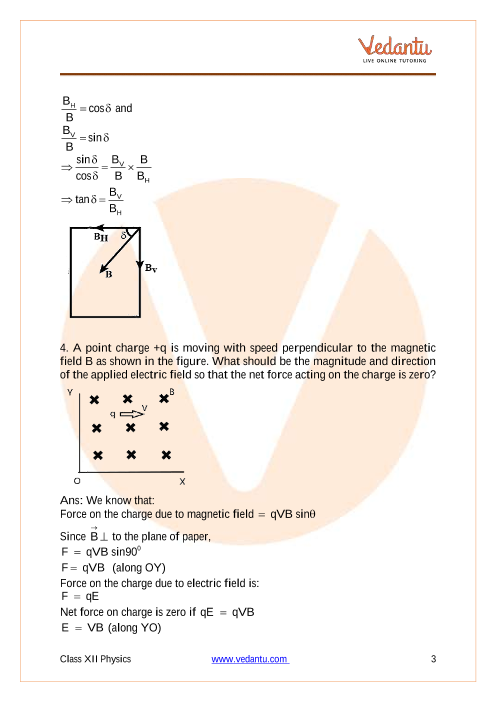 Important questions and answers of CBSE class 12 Physics