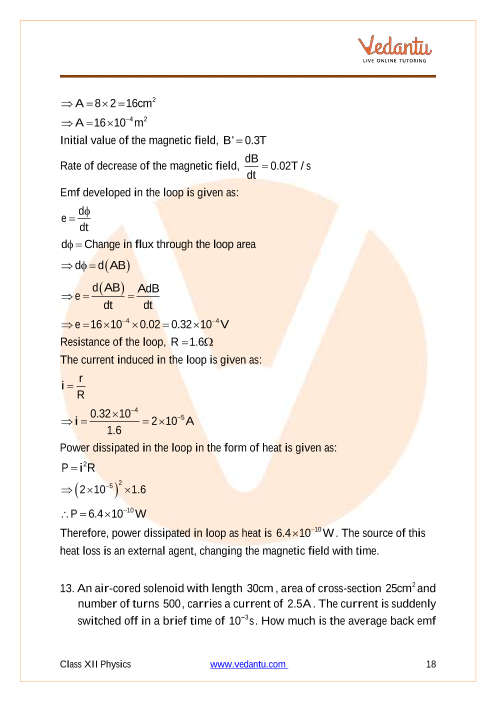 Important questions and answers of CBSE class 12 Physics