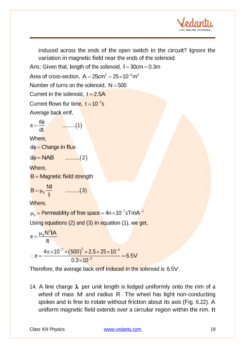 Important questions and answers of CBSE class 12 Physics