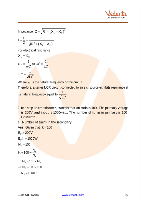 Important questions and answers of CBSE class 12 Physics