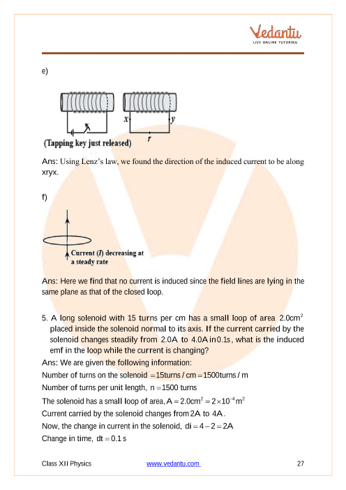 Important questions and answers of CBSE class 12 Physics