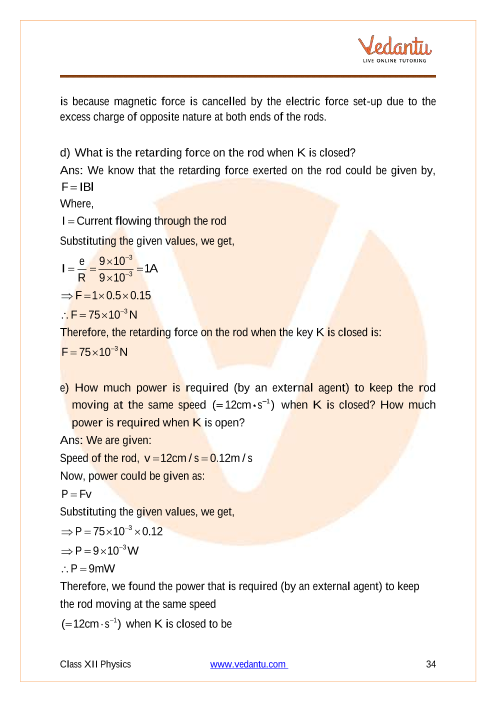 Important questions and answers of CBSE class 12 Physics