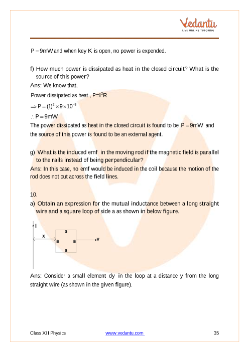 Important questions and answers of CBSE class 12 Physics