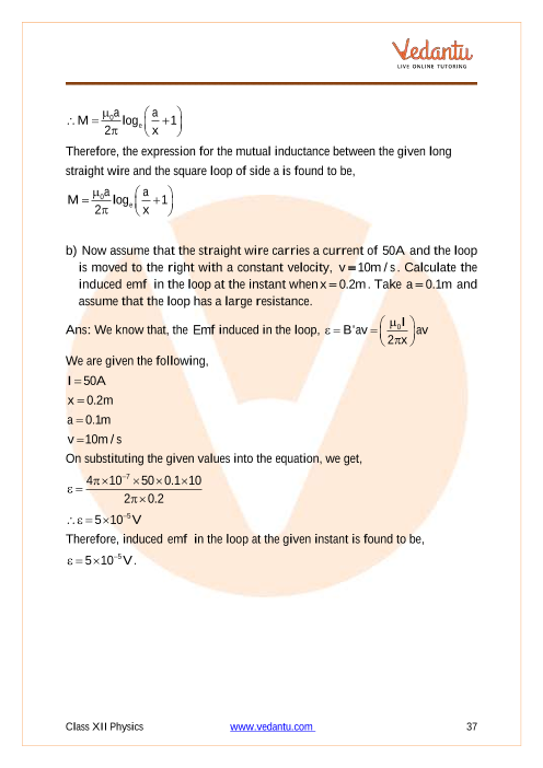 Important questions and answers of CBSE class 12 Physics