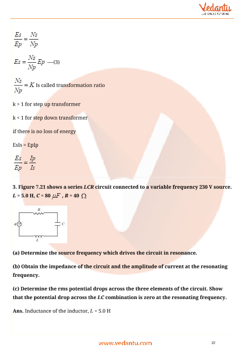 Important questions and answers of CBSE class 12 Physics