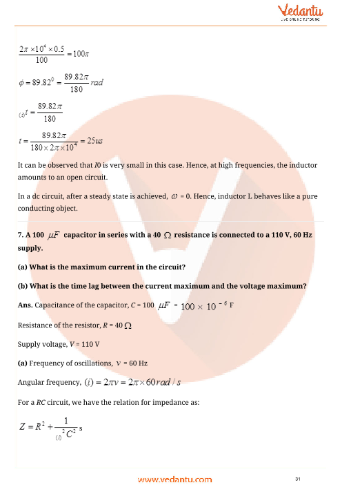 Important questions and answers of CBSE class 12 Physics