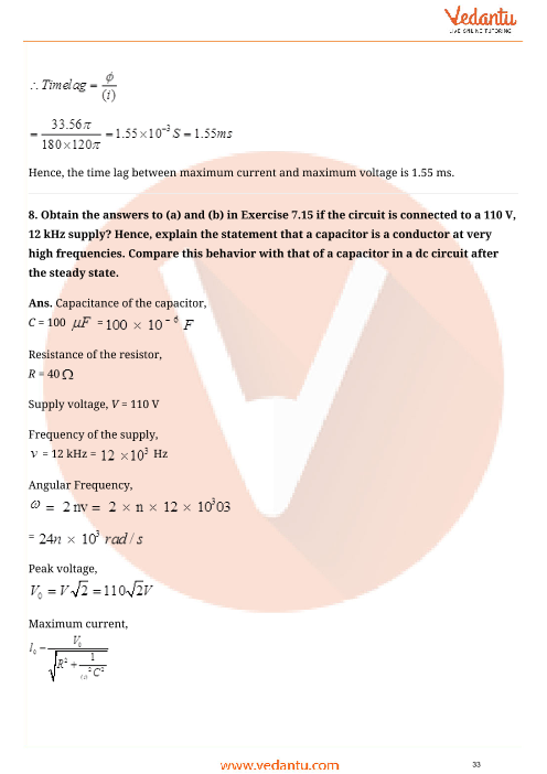 Important questions and answers of CBSE class 12 Physics