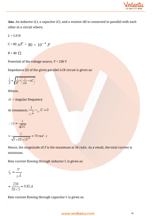 Important questions and answers of CBSE class 12 Physics