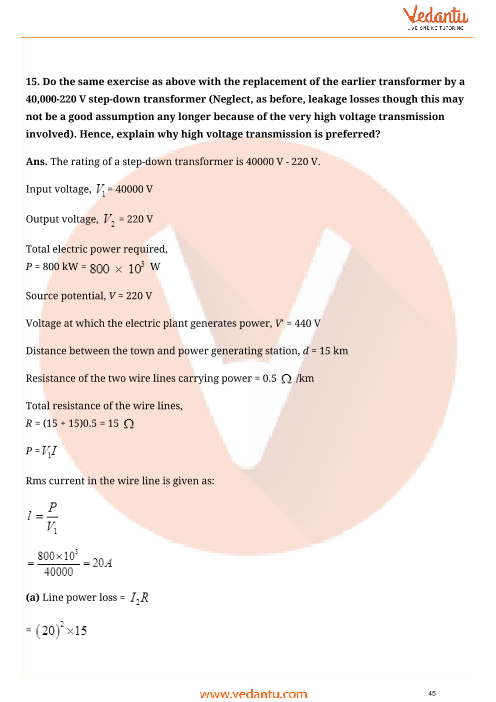 Important questions and answers of CBSE class 12 Physics