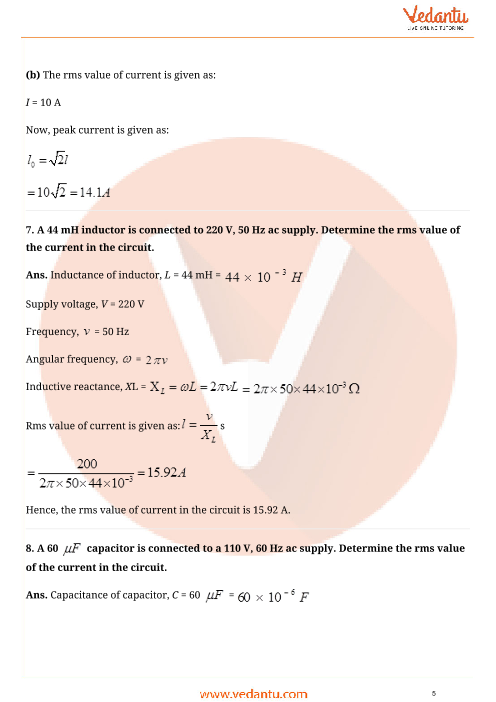 Important questions and answers of CBSE class 12 Physics