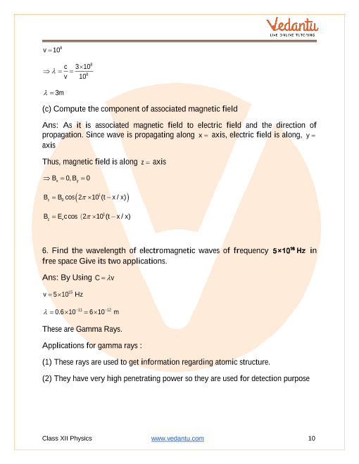 Important questions and answers of CBSE class 12 Physics