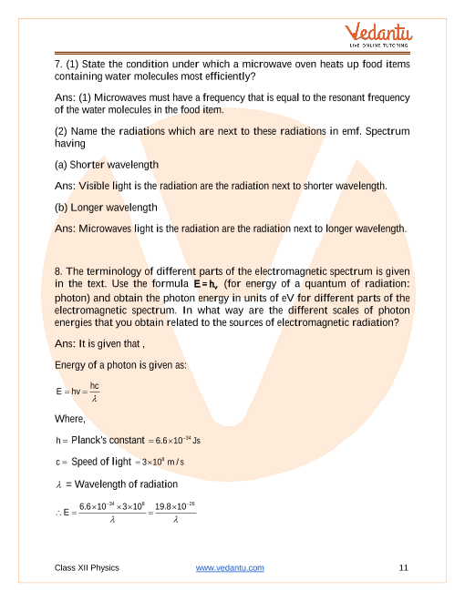 Important questions and answers of CBSE class 12 Physics