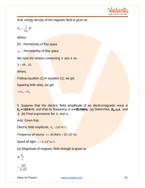 Important questions and answers of CBSE class 12 Physics