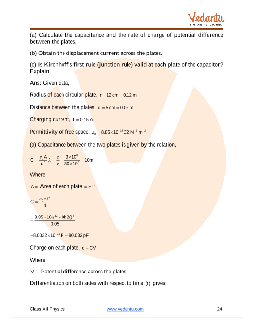 Important questions and answers of CBSE class 12 Physics