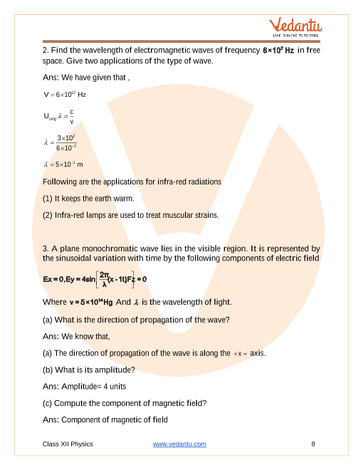 case study questions class 12 physics chapter 8