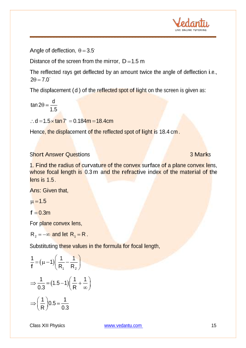 Important questions and answers of CBSE class 12 Physics