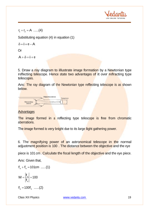 Important questions and answers of CBSE class 12 Physics