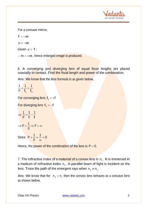 Important questions and answers of CBSE class 12 Physics