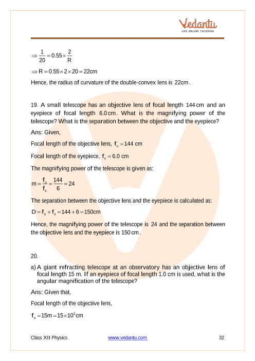 Important questions and answers of CBSE class 12 Physics