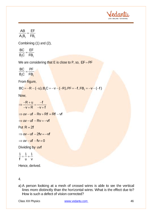 Important questions and answers of CBSE class 12 Physics