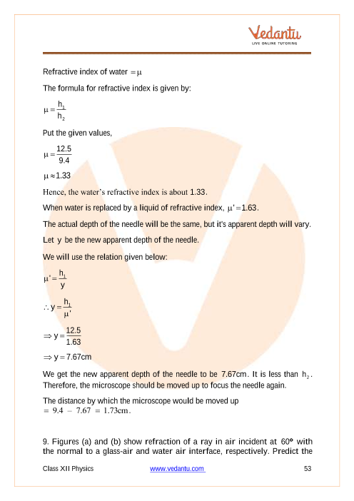 Important questions and answers of CBSE class 12 Physics