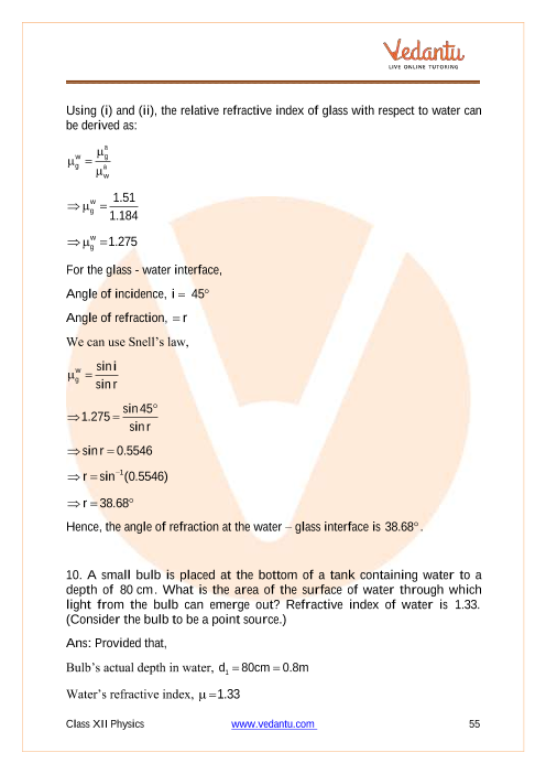 Important questions and answers of CBSE class 12 Physics