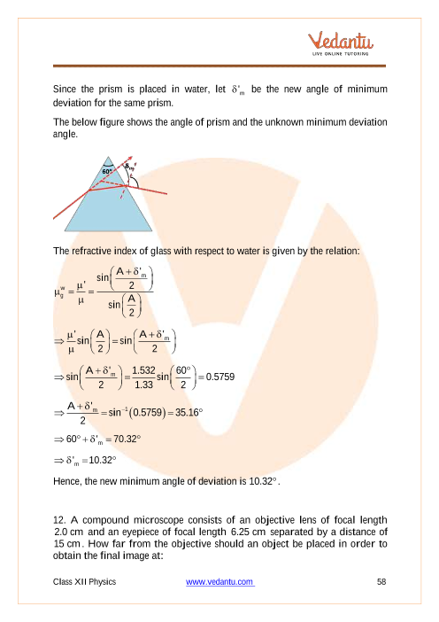 Important questions and answers of CBSE class 12 Physics