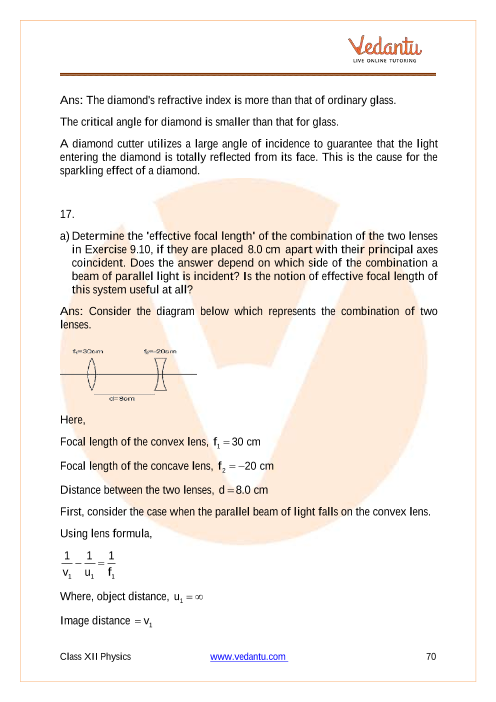 Important questions and answers of CBSE class 12 Physics