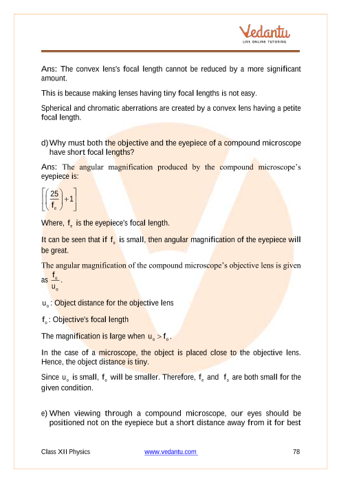 Important questions and answers of CBSE class 12 Physics