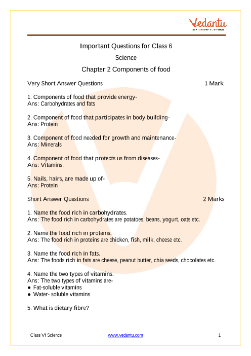 case study class 6 science chapter 2