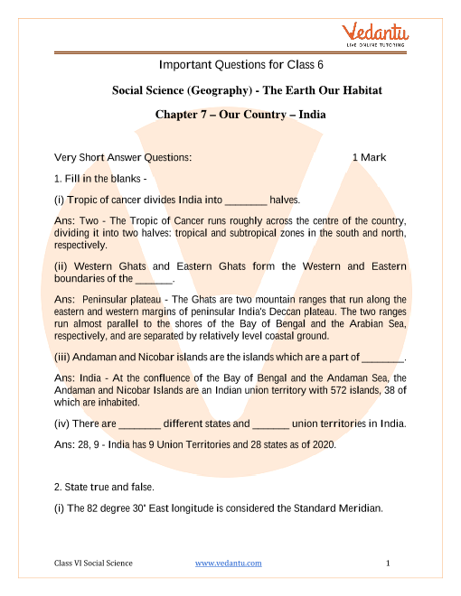 case study questions class 6 social science