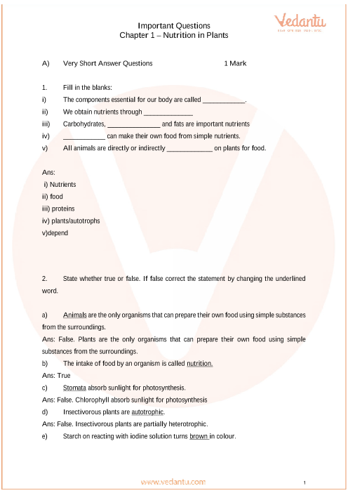 important questions for cbse class 7 science chapter 1 free pdf