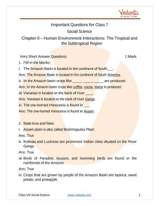 important-questions-for-cbse-class-7-social-science-our-environment