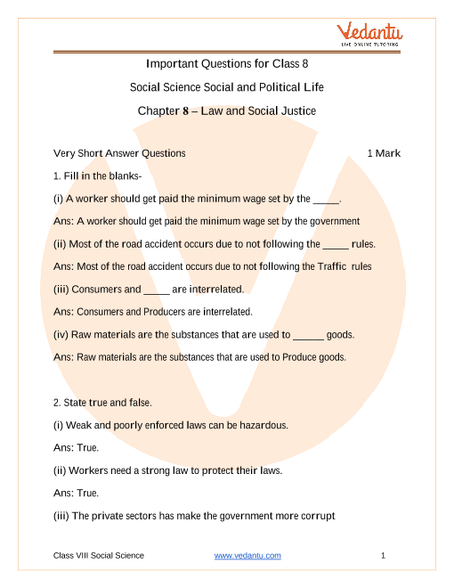 case study based questions class 8 social science