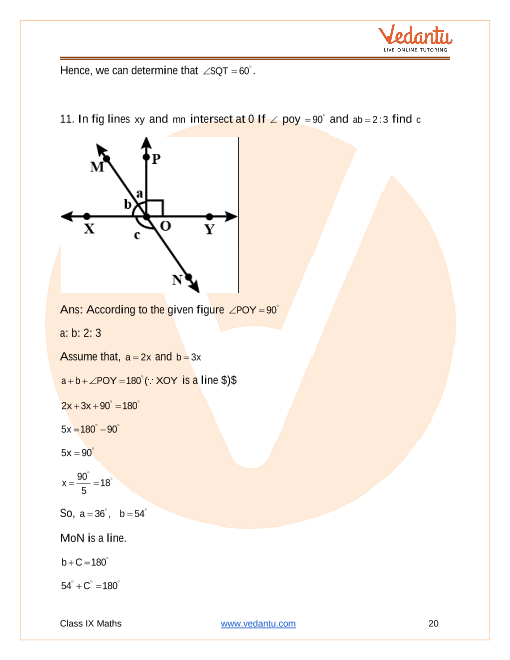 CBSE Class 9 Maths Chapter 6 - Lines And Angles Important