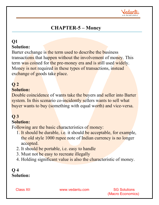 Sandeep Garg Macroeconomics Class 12 Solutions Class 12 Macroeconomics ...