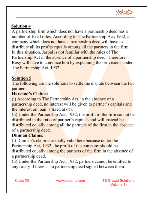 Click Here To Check Out The Solution Of Class 12 Accountancy Volume 1 Chapter 1 From Ts Grewal