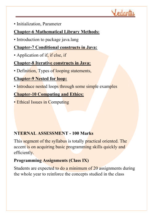 Icse Class 9 Computer Applications Syllabus 2018 2019 Examinations