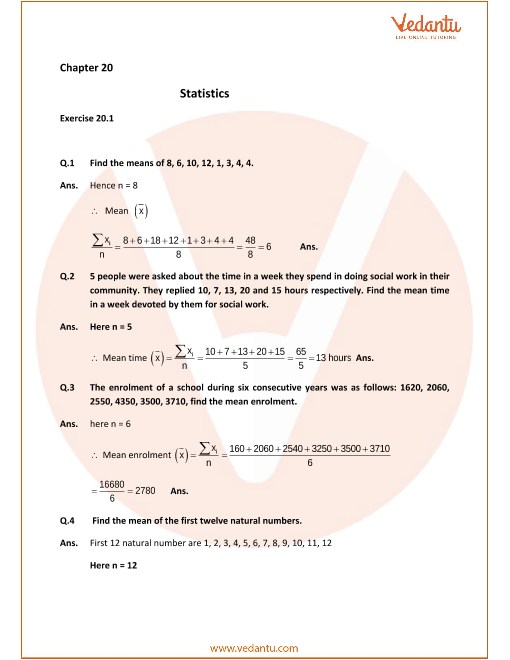 concise mathematics class 9 icse solutions chapter 20