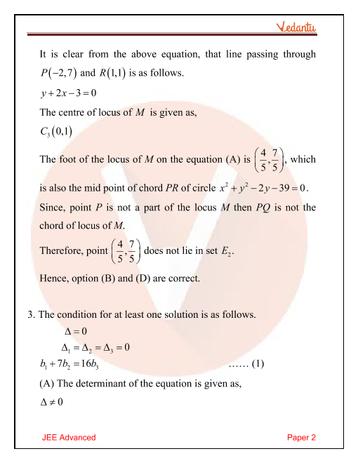 Jee Advanced 2018 Maths Question Paper 2 With Answer Keys Free Pdf Download