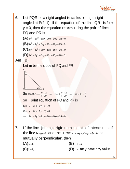 Pair Of Straight Lines Important Questions Pdf 81+ Pages Summary [1.6mb] - Latest Revision 