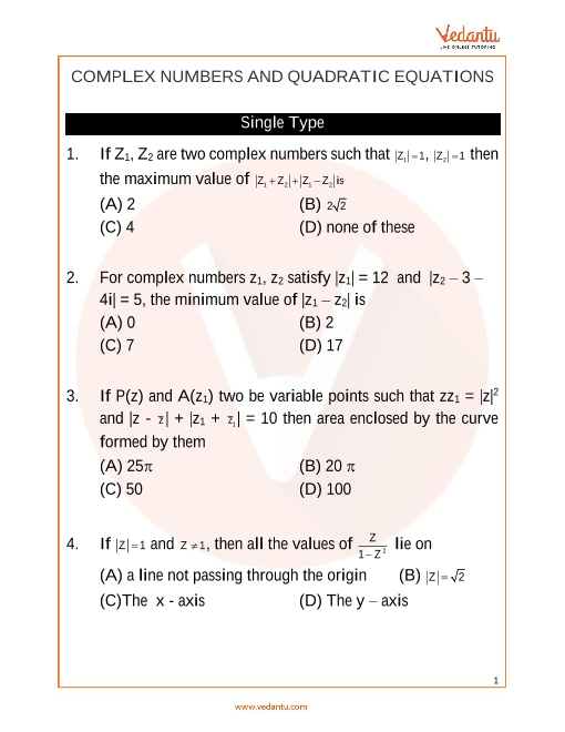 Complex Quadratic Equations Worksheet With Answers Tessshebaylo 9762