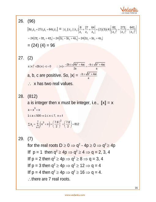 complex numbers and quadratic equations class 11 extra questions